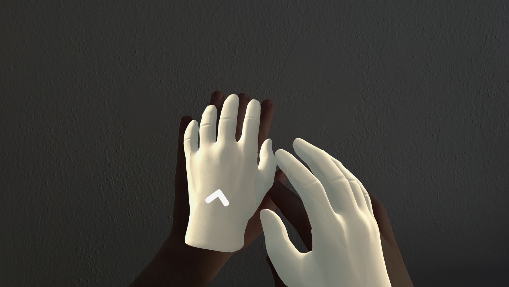 AR Hand movement hint
