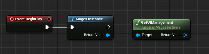 Accessing the ui management object from the mages instance