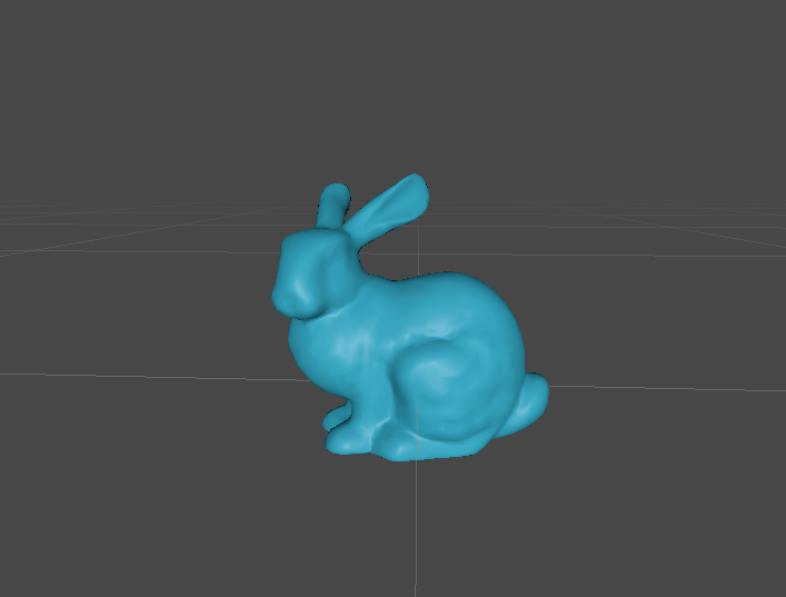 Stanford bunny in the unity scene