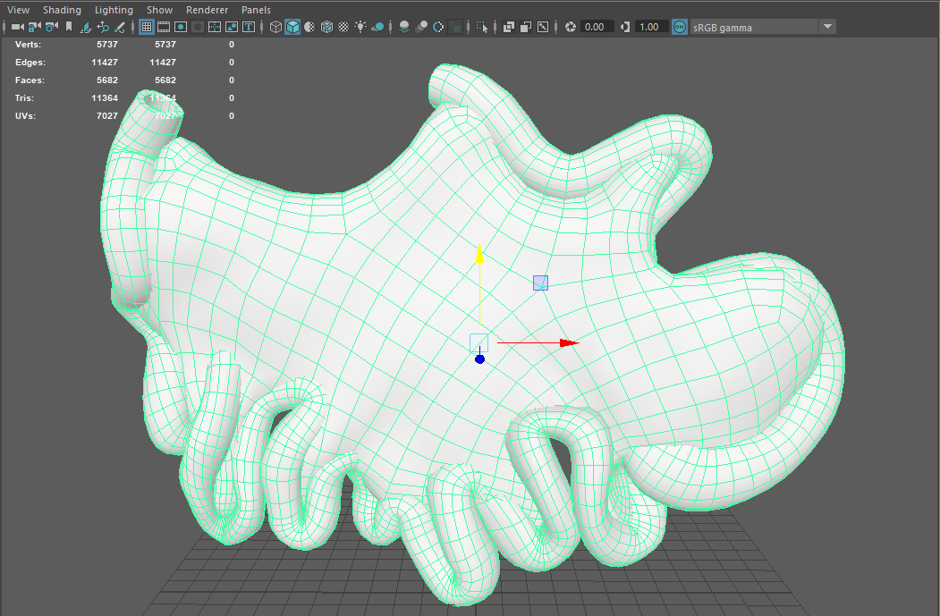 bowel model in maya